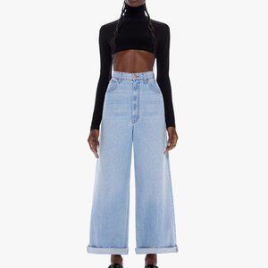 SNACKS HI-WAISTED PUSH POP JEAN LIGHT WASH SIZE 27/ MOTHER JEANS